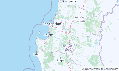 Map of Biobío