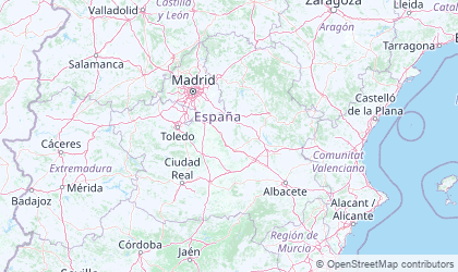 Map of Castille-La Mancha