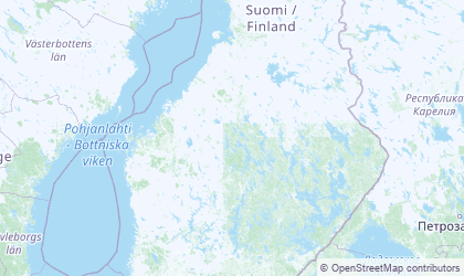 Map of Central Finland