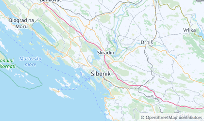 Map of Šibensko-Kniniska