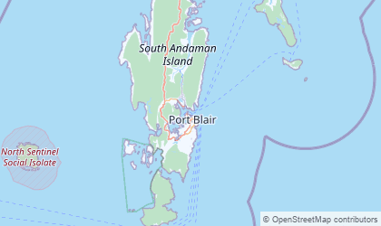 Map of Andaman and Nicobar Islands