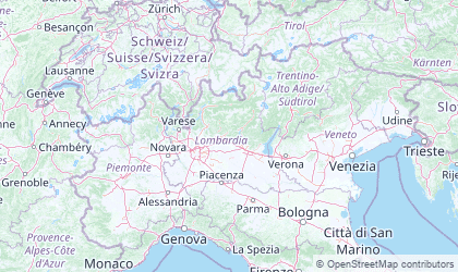 Map of Lombardy