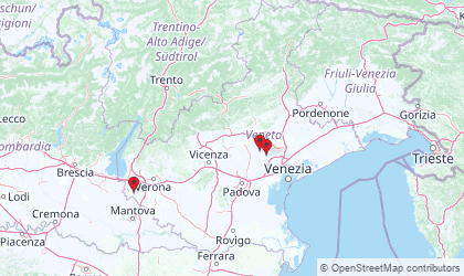 Map of Veneto
