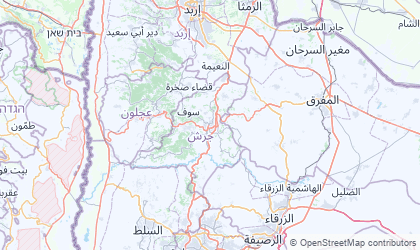 Map of Jerash