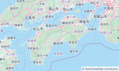 Map of Shikoku
