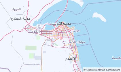 Map of Al Farwaniyah
