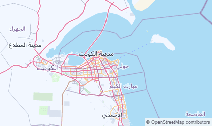 Map of Muhafazat Hawalli