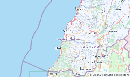 Map of Liban-Sud