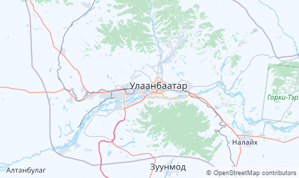 Map of Ulaanbaatar