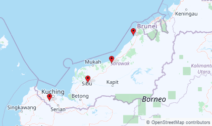 Map of Sarawak