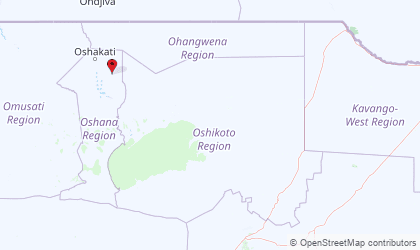 Map of Oshikoto