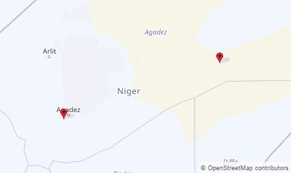 Map of Agadez