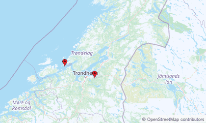 Map of Trøndelag
