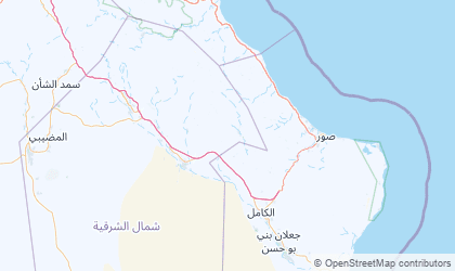 Map of Ash Sharqiyah