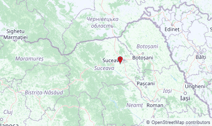Map of Bucovina