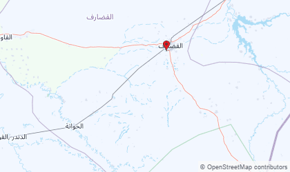 Map of Al Qadarif