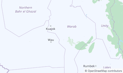 Map of Warrap