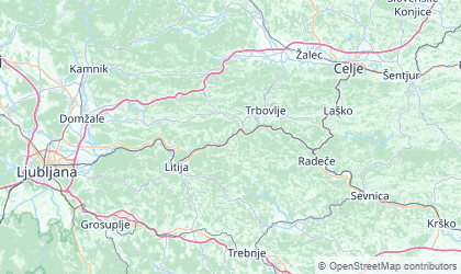 Map of Zasavska