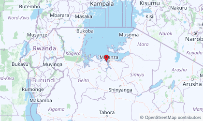 Map of Lake Victoria