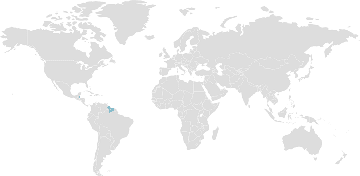 Map of member countries: CARICOM - Caribbean Community and Common Market