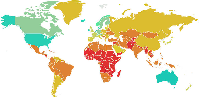 Average income around the world