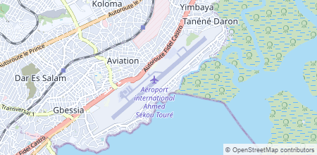 Conakry International Airport on the map