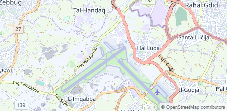 Malta International Airport on the map