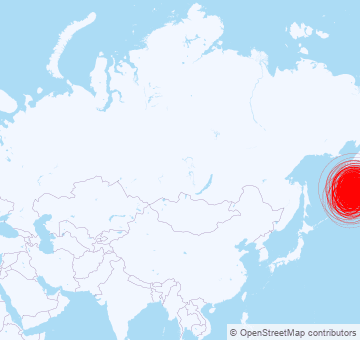 Where is the earthquake in russia