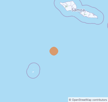 Recent earthquakes in Samoa