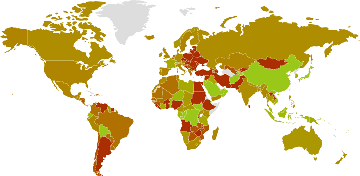 Inflation rates by country