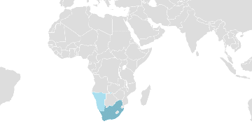 Distribution Afrikaans