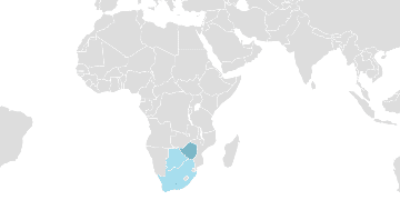 Distribution Ndebele