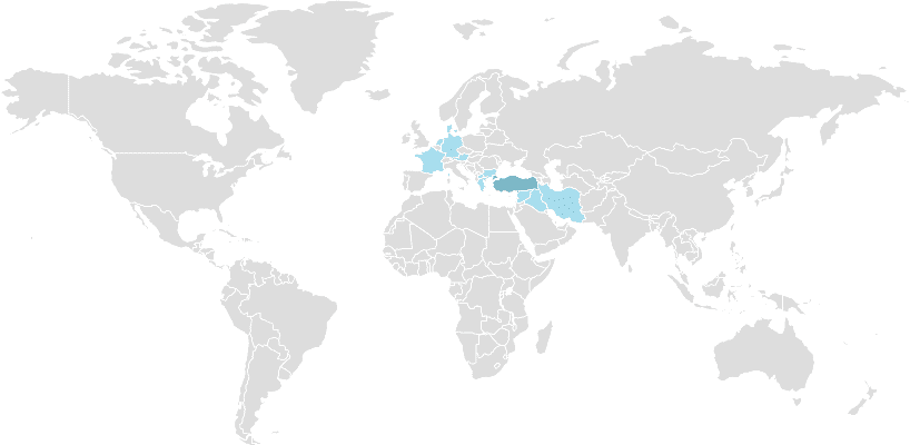 how many turkish countries are there in the world