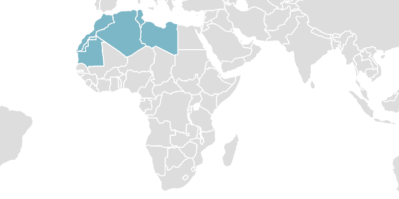 Member states of the Maghreb