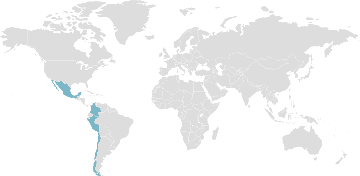 Map of member countries: Pacific Alliance