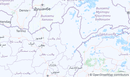 Map of Northeast Afghanistan