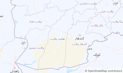 Map of Southwest Afghanistan