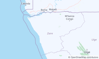 Map of Zaire