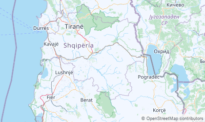 Map of Elbasan