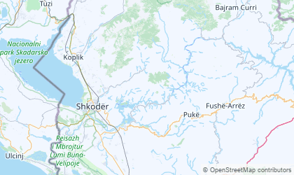 Map of Shkodër