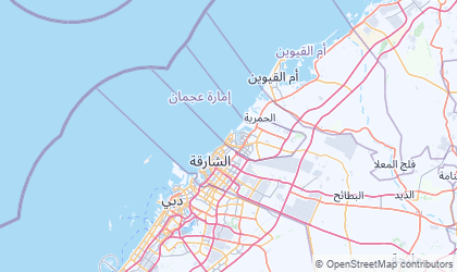 Map of Ajman
