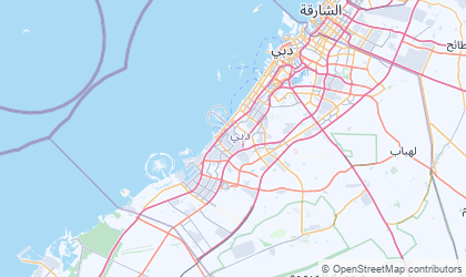 Map of Dubai