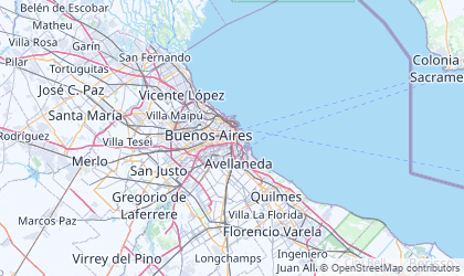 Map of Buenos Aires F.D.