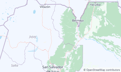 Map of Jujuy