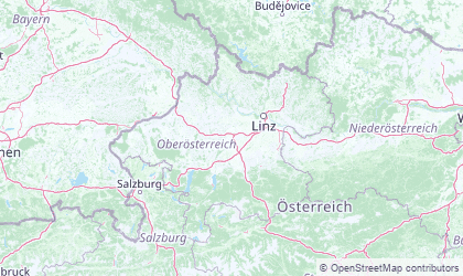 Map of Upper Austria