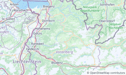 Map of Vorarlberg