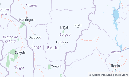 Map of Borgou