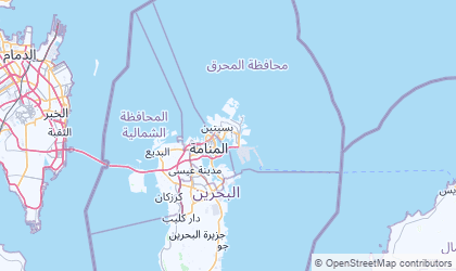 Map of Muharraq Governorate