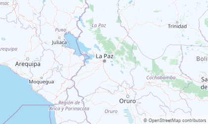 Map of La Paz