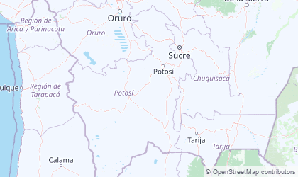 Map of Potosí